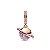 Berloque Pendente Saturno Rose Prata Eternal Joias - Imagem 1