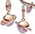 Berloque Pendente Saturno Rose Prata Eternal Joias - Imagem 2