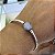 Bracelete para berloque rigido Coracao Cravejado Prata 925 - Imagem 6