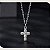 Colar cruz moissanite 2mm 0.03ct prata legítima 925 - Imagem 2