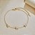 Pulseira borboletas brilhantes banho ouro 18k em prata 925 - Imagem 2