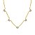 Colar choker corações banho ouro 18k em prata 925 legitima - Imagem 1