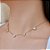 Colar choker corações banho ouro 18k em prata 925 legitima - Imagem 5