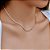 Colar minimalista riviera com elos banho ouro 18k prata 925 - Imagem 3