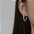 Brinco argola cravejada 20MM banho ouro 18k em prata 925 - Imagem 4