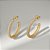 Brinco argola cravejada 20MM banho ouro 18k em prata 925 - Imagem 2