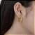 Brinco argola cravejada 20MM banho ouro 18k em prata 925 - Imagem 5