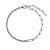 Pulseira minimalista riviera com elos em prata legítima 925 - Imagem 1