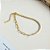 Pulseira minimalista riviera com elos banho ouro prata 925 - Imagem 2