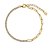 Pulseira minimalista riviera com elos banho ouro prata 925 - Imagem 1