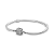 Bracelete Fecho Pavê Para Berloques Banho de Prata - Imagem 1