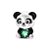 Berloque separador panda prata Eternal Joias - Imagem 1