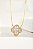 Colar Trevo Cravejado Em Prata 925 Banho Ouro 18k - Imagem 2