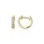 Brinco argolinha 6mm banho de ouro 18k em prata legítima 925 - Imagem 1
