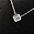 Colar pedra verde diamante moissanite 5mm 0.6ct prata 925 - Imagem 6