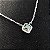 Colar pedra verde diamante moissanite 5mm 0.6ct prata 925 - Imagem 3