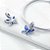 Berloque pendente borboleta azul cristal prata Eternal Joias - Imagem 2