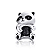 Berloque Separador Panda Em Prata Legitima 925 - Imagem 1