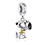 Berloque Pendente Snoopy em prata legítima 925 - Imagem 1