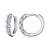 Brinco Argolinha Diamante Moissanite 3mm 0.1ct Prata 925 - Imagem 1