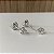 Brinco rosca Pedra Moissanite 6.5mm 1.00ct Prata 925 de lei - Imagem 2