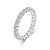 Anel aparador brilhante pedra moissanite 3mm 0.1ct prata 925 - Imagem 1