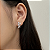 Brinco Ear Hook Gotas Em Prata Legítima 925 Eternal Joias - Imagem 4