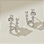 Brinco Ear Hook Gotas Em Prata Legítima 925 Eternal Joias - Imagem 3