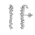 Brinco Ear Hook Cravejado Em Prata Legítima 925 - Imagem 1