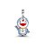 Berloque pendente gatinho Doraemon prata - Imagem 1