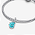Berloque Pendente Concha Azul Vidro Murano Prata 925 - Imagem 3