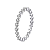 Anel brilhante aparador pedra moissanite 3mm 0.1ct prata 925 - Imagem 1