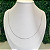 Colar Minimalista Liso 45cm em prata legítima 925 - Imagem 2