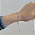 Pulseira Ajustável Trevinhos Brilhante Prata 925 Legitima - Imagem 3