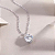 Colar ponto de luz moissanite 8mm 2.0ct prata legítima 925 - Imagem 4