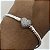 Bracelete Para Berloques Coração Cravejado Banho De Prata - Imagem 3