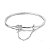 Bracelete Para Berloques Com Trava Banho de Prata 925 - Imagem 1