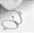 Anel diamante moissanite certificado GR 0.3 ct Prata 925 - Imagem 3
