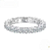 Anel aparador luxo pedra moissanite 3mm 0.1ct prata 925 - Imagem 1