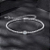 Pulseira esferas pedra moissanite 4mm 0.3ct em prata 925 - Imagem 3