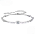 Pulseira esferas pedra moissanite 4mm 0.3ct em prata 925 - Imagem 1