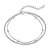 Pulseira Minimalista Bolinhas Prata 925 Legitima - Imagem 1