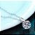 Colar ponto de luz moissanite 5mm 0.5ct prata legítima 925 - Imagem 2