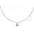 Colar minimalista ponto de luz gota em prata legítima 925 - Imagem 1