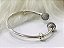 Bracelete rigido aberto evolution Prata de lei 925 legítima - Imagem 4