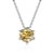 Colar yellow fancy moissanite 6.5mm 1.0ct prata 925 - Imagem 2