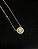 Colar ponto de luz yellow fancy moissanite 6.5mm 1.0ct Prata - Imagem 2
