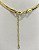 Colar choker fita laminada banho ouro 18k hipoalérgico - Imagem 5