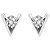 Brinco moissanite em V 6.5mm 1.0ct prata 925 Eternal - Imagem 1