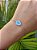 Pulseira Opala azul natural proteção Prata 925 Eternal Joias cor:azul - Imagem 2